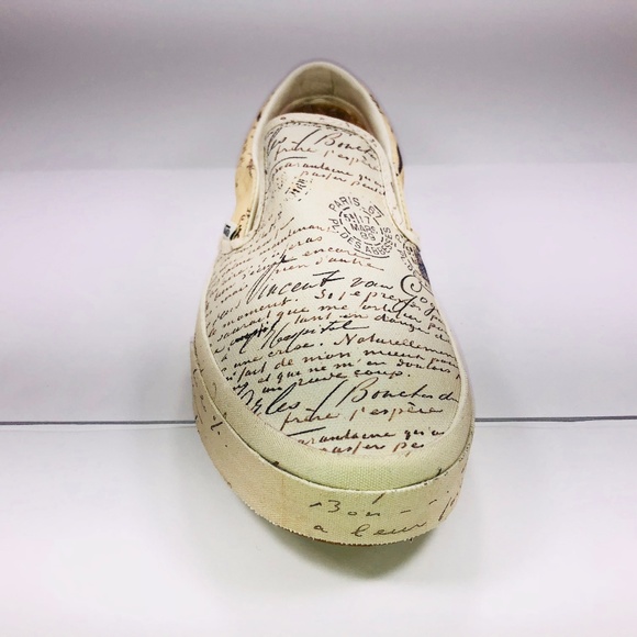 Vans Classic Slip On Vincent Van Gogh Letter Shoes - Picture 3 of 7